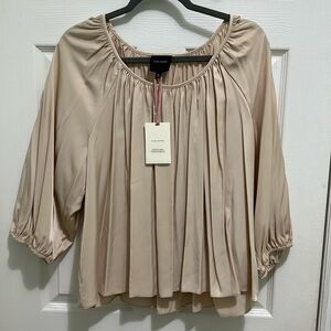 Alex Marie Sz XL Tan Blouse